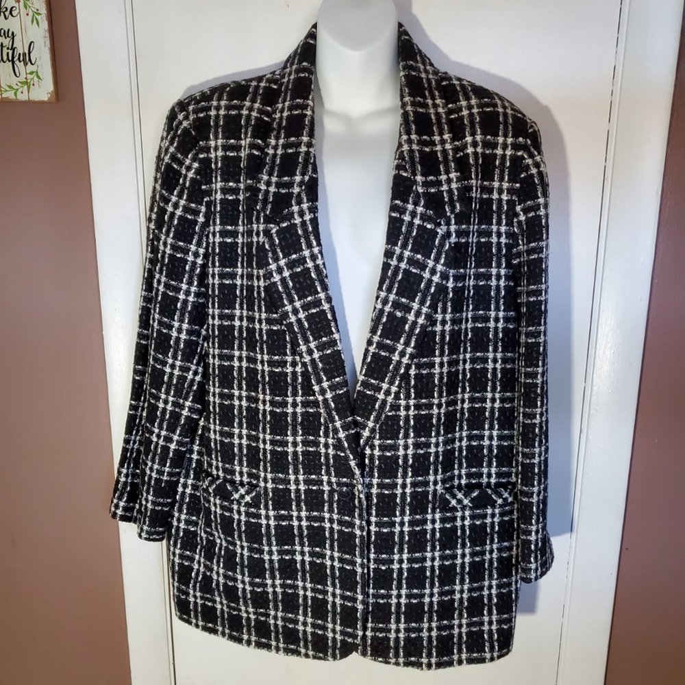 Black and White Blazer